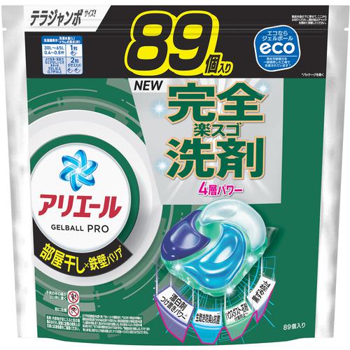 ■P&G 洗濯洗剤 アリエール ジェルボール プロ 部屋干し×鉄壁バリア部屋干しでもさわやかな香り 詰め替え テラジャンボ 89個《3個入》〔品番:433716〕【6921061×3:0】[送料別途見積り][掲外取寄][店頭受取不可]