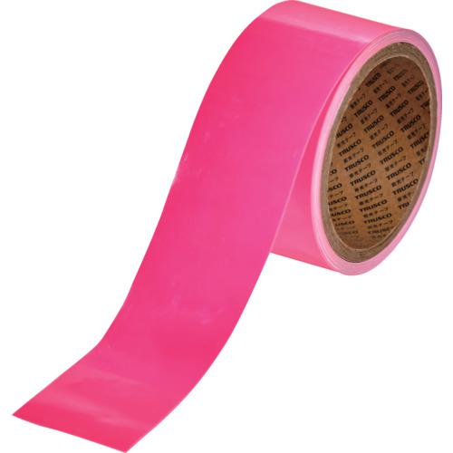 ■TRUSCO 蛍光蓄光テープ【JIS JA規格品】ピンク 0.50mmx25mmx5m〔品番:KLTJA5005P〕【6922361:0】[店頭受取不可]