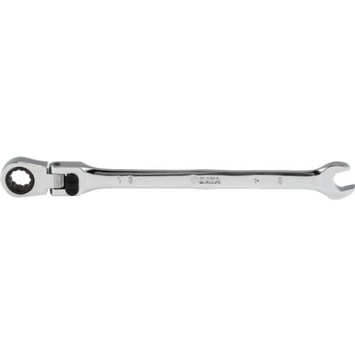 ■SATA ロング首振りロッキングコンビネーションラチェットレンチ 20mm〔品番:46813〕【6929668:0】[店頭受取不可]