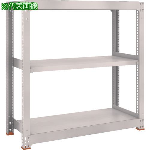 ■TRUSCO スチールラック M5型中量棚 900X721XH1200 3段 単体 免震樹脂ベース付 ネオグレー ネオグレー〔品番:M54373SFC〕【6930273:0】[店頭受取不可]
