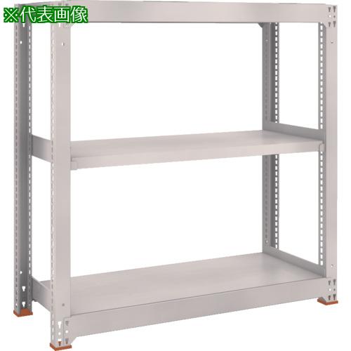 ■TRUSCO スチールラック M5型中量棚 1200X721XH1500 3段 単体 免震樹脂ベース付 ネオグレー ネオグレー〔品番:M55473SFC〕【6930644:0】[店頭受取不可]