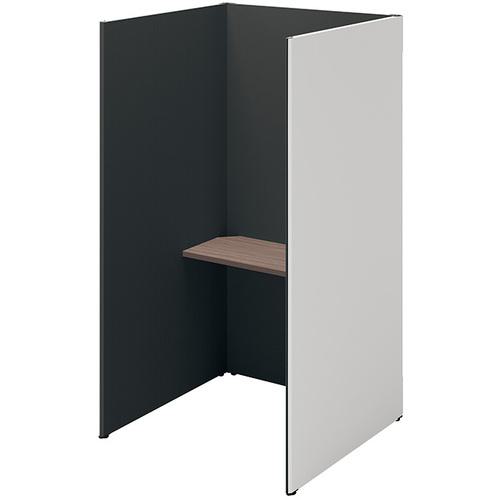 ■NAIKI クローズブース ソロコート SCP型/外側パネル:サテンホワイト/内側パネル:ブラックH1900〔品番:SCP19103TSWBKCA〕【6932675:0】[送料別途見積り][法人・事業所限定][掲外取寄][店頭受取不可]