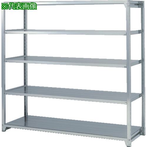 ■OS ステンレス軽量物品棚(SUS304・200Kgタイプ) 間口900&times;奥行300&times;高さ1800mm〔品番:S326315〕【6933737:0】[送料別途見積り][法人・事業所限定][外直送][店頭受取不可]｜ホームセンターバロー　店