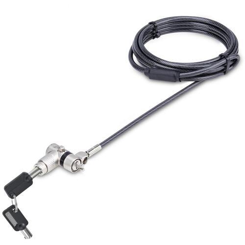 ■StarTech セキュリティーワイヤーロック/2m/シリンダー錠/標準 Noble Wedge Nano Saver/盗難防止ロック〔品番:UNIVKMKOLAPTOPLOCK〕【6938418:0】[法人・事業所限定][外直送元][店頭受取不可]
