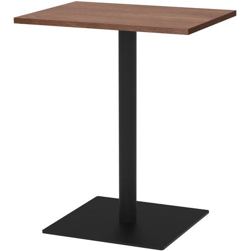 ■アールエフヤマカワ リスタ カフェテーブル 600×450 ウォルナット〔品番:RFRCT6045DM〕【6944718:0】[法人・事業所限定][直送元][店頭受取不可]