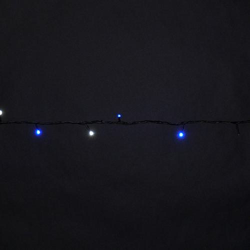 ■JEFCOM LEDストリングSJX(フォールタイプ)(2.5m白・青)〔品番:SJXS0525WB〕【6962287:0】[送料別途見積り][掲外取寄][店頭受取不可]