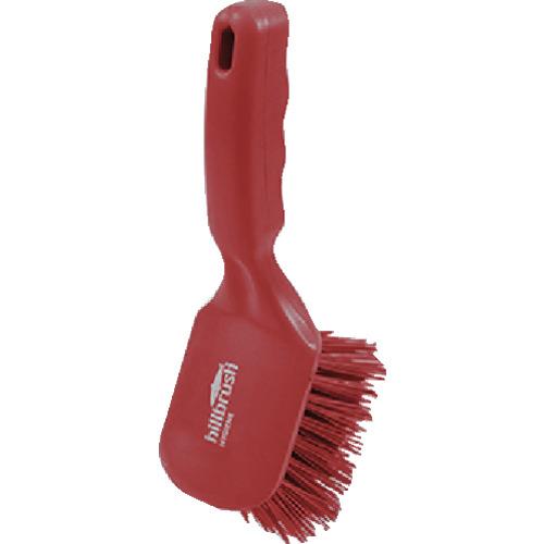 ■HillBrush ショートハンドルブラシ(ハード)赤 254X72〔品番:D4RESR〕【6962370:0】[店頭受取不可]