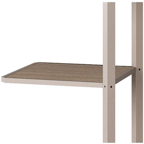 ■NAIKI 棚板(コーナータイプ) メレム MU型/天板:ショコラアッシュ 本体:サテンアッシュトープ〔品番:MU450TSTCA〕【6962819:0】[送料別途見積り][法人・事業所限定][掲外取寄][店頭受取不可]