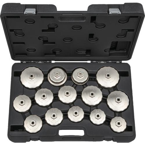 ■KTC カップ型オイルフィルタレンチセット[14コ組]〔品番:AVSA14A〕【6963146:0】[店頭受取不可]