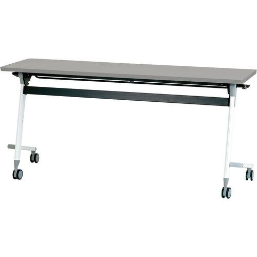 ■IRIS フライングテーブル LUCIDA ルシーダ 1500×450×700 グレー〔品番:FVA10GY〕【6965115:0】[送料別途見積り][法人・事業所限定][外直送][店頭受取不可]