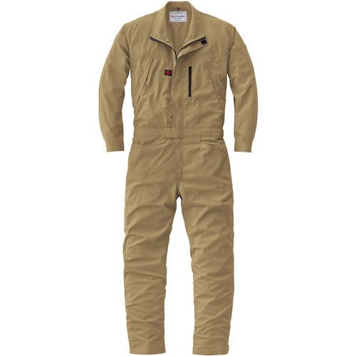 ■AUTO-BI SS(春夏)モデル ストレッチつなぎ服23041-011-カーキ-LLサイズ〔品番:23041011LL〕【6968780:0】[送料別途見積り][掲外取寄][店頭受取不可]