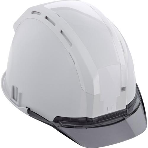 ■タジマ ヘルメット セフメット(セフ取付溝付ヘルメット) ホワイト スモーク〔品番:HSWCSB〕【6969826:0】[店頭受取不可]