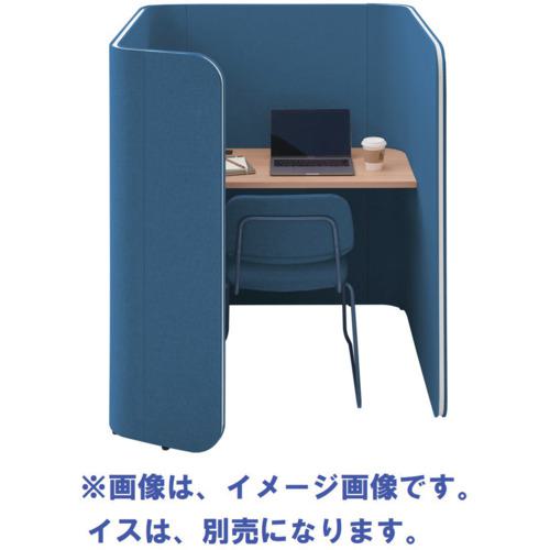 ■IRIS デスクブース Focus booth5 メラミン天板KM H1360 ブルー〔品番:FDCBH1360BKMGKM307GTN28〕【6970107:0】[送料別途見積り][法人・事業所限定][外直送][店頭受取不可]｜ホームセンターバロー　店