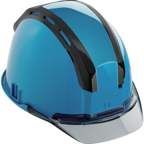 ■タジマ ヘルメット セフメット(セフ取付溝付ヘルメット) ブルー スモーク〔品番:HSBLCSB〕【6971310:0】[店頭受取不可]