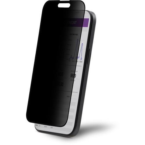 ■StarTech 覗き見防止iPhone 15 Plus用ガラスフィルム/4方向プライバシー/ブルーライトカット/ガイド枠付き/強化ガラス〔品番:I15T1PRIVACYSCREEN〕【6971386:0】[法人・事業所限定][直送元][店頭受取不可]
