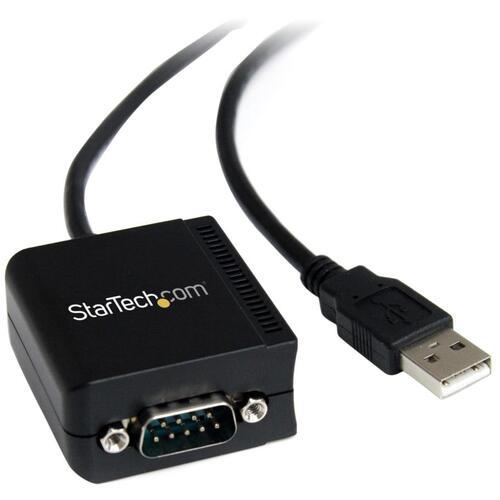 ■StarTech USB - RS232Cシリアル変換ケーブル/USB 2.0/2.4m/光絶縁型/COMポート番号保持/Win Mac〔品番:ICUSB2321FIS〕【6971394:0】[法人・事業所限定][直送元][店頭受取不可]