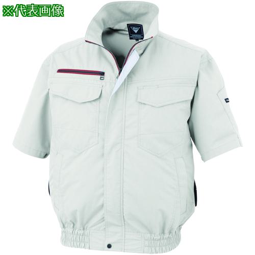 ■XEBEC 空調服半袖ブルゾンXE98032-22-3L シルバーグレー〔品番:XE98032223L〕【6973590:0】[送料別途見積り][掲外取寄][店頭受取不可]