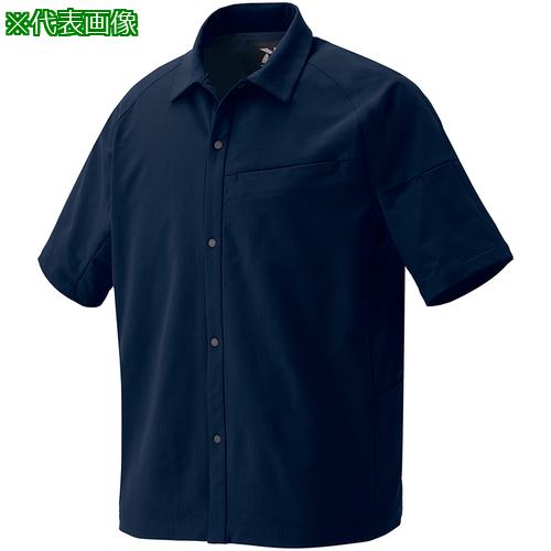 ■アイトス 半袖シャツ(男女兼用) TULTEX WORK AZ4237 ネイビー 4L〔品番:AZ42370084L〕【6977116:0】[送料別途見積り][掲外取寄][店頭受取不可]