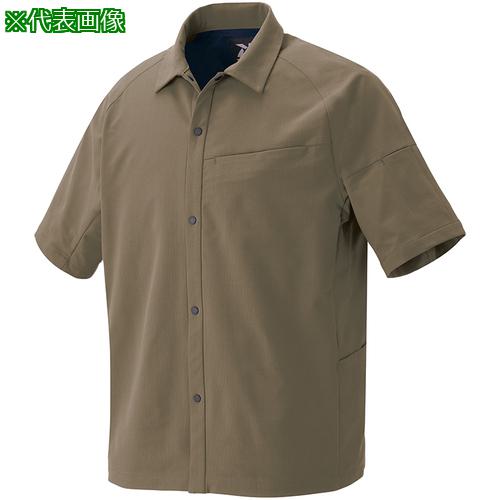 ■アイトス 半袖シャツ(男女兼用) TULTEX WORK AZ4237 モカ SS〔品番:AZ4237032SS〕【6977137:0】[送料別途見積り][掲外取寄][店頭受取不可]