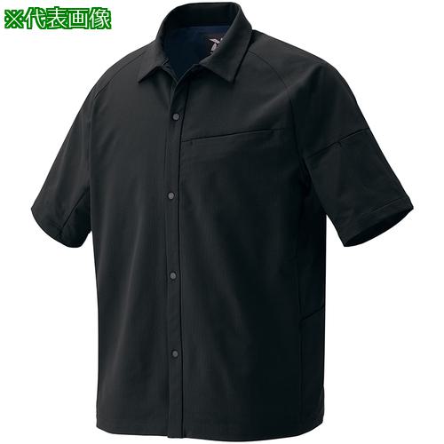 ■アイトス 半袖シャツ(男女兼用) TULTEX WORK AZ4237 ブラック LL〔品番:AZ4237010LL〕【6977144:0】[送料別途見積り][掲外取寄][店頭受取不可]
