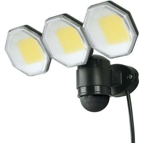 ■大進 コンセント式センサーライト 3灯式〔品番:DLA18T300〕【6977337:0】[送料別途見積り][法人・事業所限定][掲外取寄][店頭受取不可]
