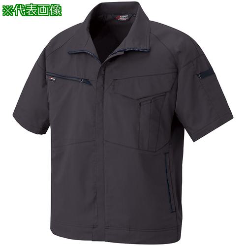 ■アイトス ニュームービンカット 春夏半袖ブルゾン チャコールグレー 3L〔品番:AZ68420143L〕【6978621:0】[送料別途見積り][掲外取寄][店頭受取不可]