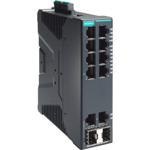 ■MOXA 産業用フルギガビットスマートイーサネットスイッチ10ポート(RJ-45×8、コンボポート×2)〔品番:SDSG30102GTXSFP〕【6983476:0】[送料別途見積り][法人・事業所限定][掲外取寄][店頭受取不可]