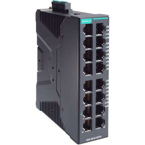 ■MOXA 産業用ギガビットスマートイーサネットスイッチ16ポート(RJ-45&times;14、10/100/1000BaseT(X)&times;2)、ワイド温度モデル〔品番:SDS30162GTXT〕【6983486:0】[送料別途見積り][法人・事業所限定][掲外取寄][店頭受取不可]｜ホームセンターバロー　店