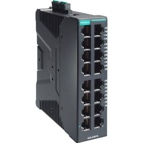 ■MOXA 産業用フルギガビットスマートイーサネットスイッチ16ポート(RJ-45×8)、ワイド温度モデル〔品番:SDSG3016T〕【6983488:0】[送料別途見積り][法人・事業所限定][掲外取寄][店頭受取不可]