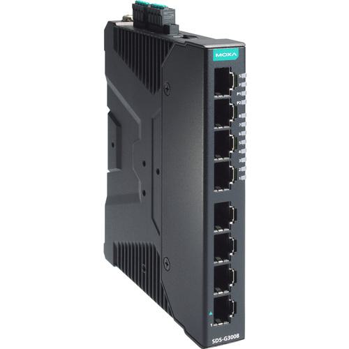 ■MOXA 産業用フルギガビットスマートイーサネットスイッチ8ポート(RJ-45×8)〔品番:SDSG3008〕【6983490:0】[送料別途見積り][法人・事業所限定][掲外取寄][店頭受取不可]