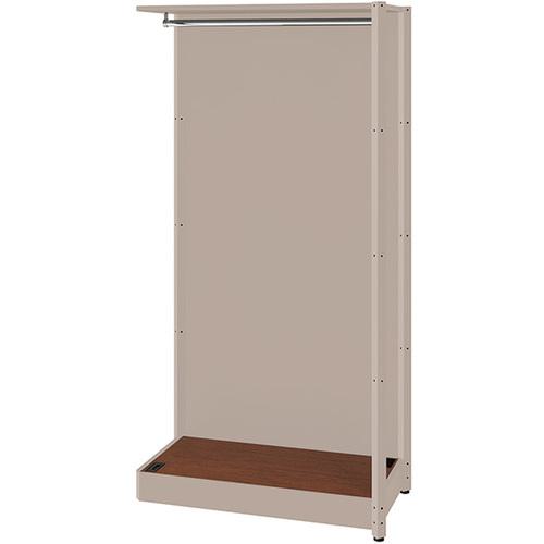 ■NAIKI シェルフラック(ワードローブ メレム MU型/天板:ダークウォールナット 本体:サテンアッシュトープ/W925×H1813〔品番:MU0918RWSTWN〕【6986547:0】[送料別途見積り][法人・事業所限定][掲外取寄][店頭受取不可]