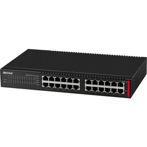 ■BUFFALO 法人向け レイヤー2 Giga スマートLiteスイッチ〔品番:BSGSL2124〕【6989250:0】[送料別途見積り][掲外取寄][店頭受取不可]