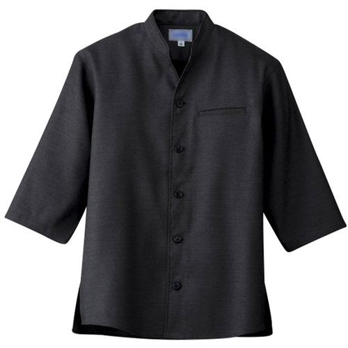 ■サンペックス シャツ 七分袖 男女兼用 ユニフォーム ブラック S〔品番:JT1208S〕【6992454:0】[送料別途見積り][掲外取寄][店頭受取不可]｜ホームセンターバロー　店