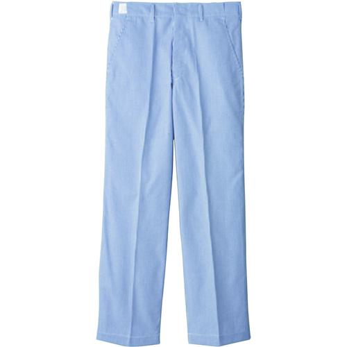 ■サンペックス 調理ズボン メンズ 厨房用 給食 制服 ユニフォーム ネイビーストライプ 110〔品番:KH450110〕【6992523:0】[送料別途見積り][掲外取寄][店頭受取不可]