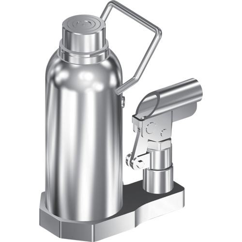 ■イーグル クリーンルーム レバー回転・安全弁付ダルマジャッキ10t〔品番:D100C〕【6995348:0】[送料別途見積り][法人・事業所限定][外直送][店頭受取不可]｜ホームセンターバロー　店