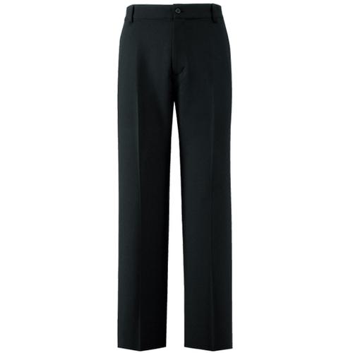■サンペックス ストレートパンツ スラックス メンズ ズボン 飲食店 ユニフォーム ブラック 70〔品番:MSL029B970〕【6995671:0】[送料別途見積り][掲外取寄][店頭受取不可]