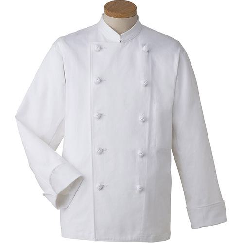 ■サンペックス コックコート シェフ 調理服 飲食店 厨房 ユニフォーム ホワイト LL〔品番:TC416LL〕【6998851:0】[送料別途見積り][掲外取寄][店頭受取不可]
