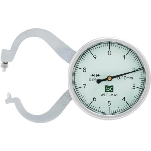 ■SK ダイヤルキャリパゲージ A1型 測定範囲0~10mm〔品番:WDCMA1〕【7000939:0】[店頭受取不可]｜ホームセンターバロー　店