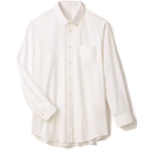 ■サンペックス シャツ 長袖 男女兼用 ユニフォーム オフホワイト S〔品番:SBLU1809A9S〕【7005197:0】[送料別途見積り][掲外取寄][店頭受取不可]