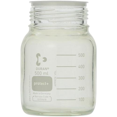 ■SIBATA プロテクトプラスコートねじ口びん 広口 びんのみ 500mL 10入〔品番:017550500A〕【7006628:0】[送料別途見積り][掲外取寄][店頭受取不可]｜ホームセンターバロー　店