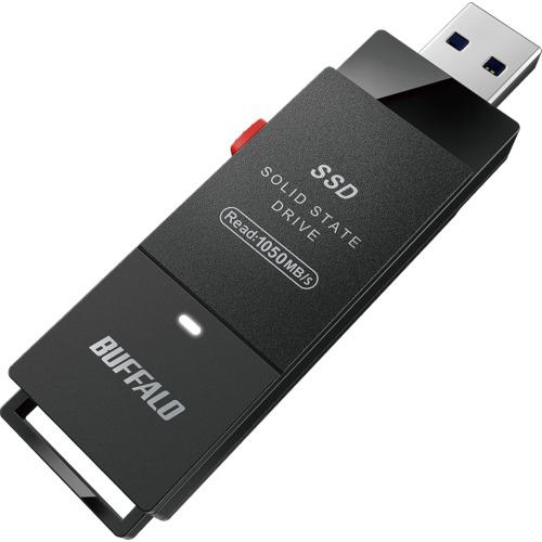 ■BUFFALO USB3.2(Gen2)対応 TV録画 スティック TypeCコネクタ付属〔品番:SSDSCH250U3BA〕【7009527:0】[送料別途見積り][掲外取寄][店頭受取不可]