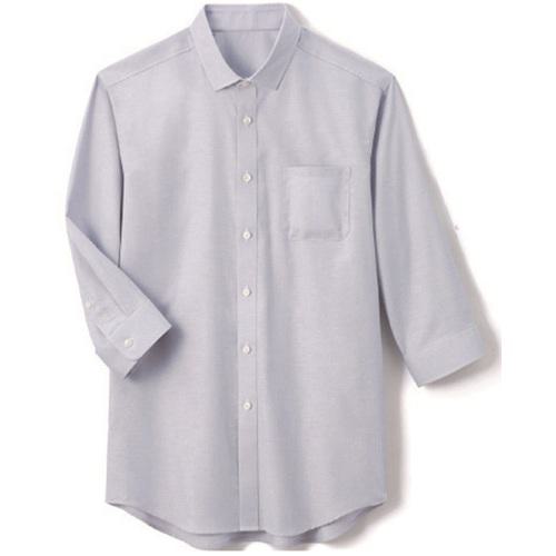 ■サンペックス シャツ 七分袖 男女兼用 ユニフォーム グレー LL〔品番:SBSU1810B2LL〕【7011477:0】[送料別途見積り][掲外取寄][店頭受取不可]