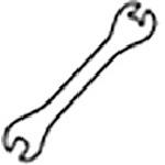 ■タンガロイ 部品 スパナ〔品番:KEYVW20〕【7015038:0】[送料別途見積り][掲外取寄][店頭受取不可]