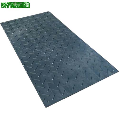 ■ウッドプラスチック 工事用敷板 軽量Wボード 両面凸 カラー:黒 910mm×1820mm〔品番:BP091818BK〕【7017016:0】[法人・事業所限定][直送元][店頭受取不可]