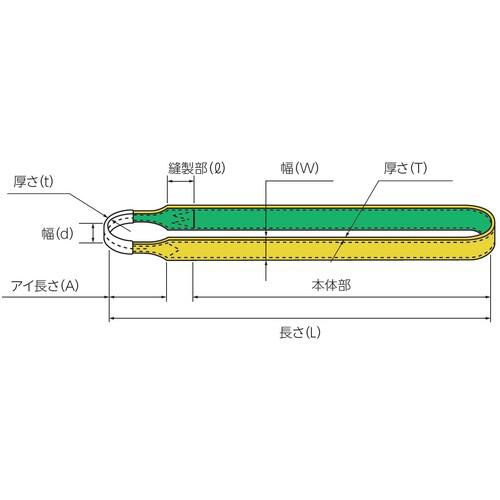 ■田村 ベルトスリング Zタイプ 4N 200×8.00〔品番:ZN2000800〕【7018408:0】[法人・事業所限定][外直送元][店頭受取不可]