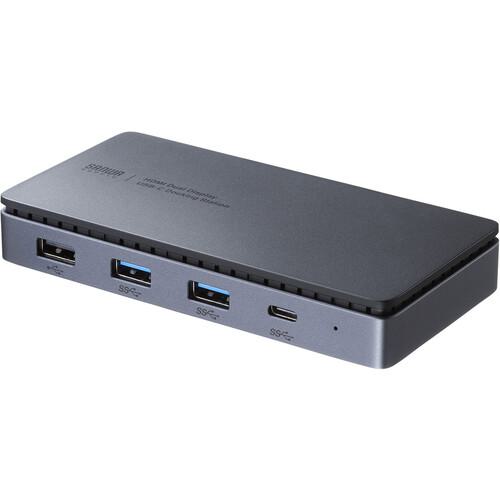 ■SANWA USB Type-Cドッキングステーション HDMI×2画面出力対応〔品番:USBCVDK15〕【7028508:0】[法人・事業所限定][直送元][店頭受取不可]