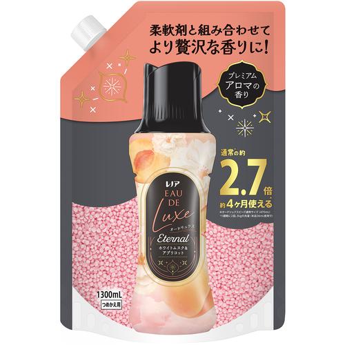 ■P&G レノア オードリュクス Eternal お洗濯の香り付けビーズ ホワイトムスク&アプリコットの香り 詰め替え 1300ml《6個入》〔品番:440752〕【7038458×6:0】[送料別途見積り][掲外取寄][店頭受取不可]