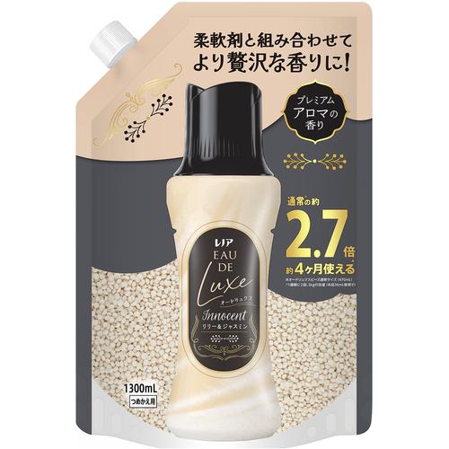 ■P&G レノア オードリュクス Innocent お洗濯の香り付けビーズ リリー&ジャスミンの香り 詰め替え 1300ml《6個入》〔品番:440751〕【7038481×6:0】[送料別途見積り][掲外取寄][店頭受取不可]