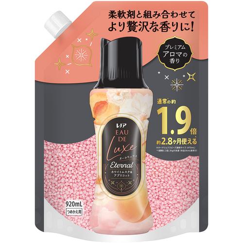 ■P&G レノア オードリュクス Eternal お洗濯の香り付けビーズ ホワイトムスク&アプリコットの香り 詰め替え 920ml《8個入》〔品番:440750〕【7038482×8:0】[送料別途見積り][掲外取寄][店頭受取不可] 13,268円