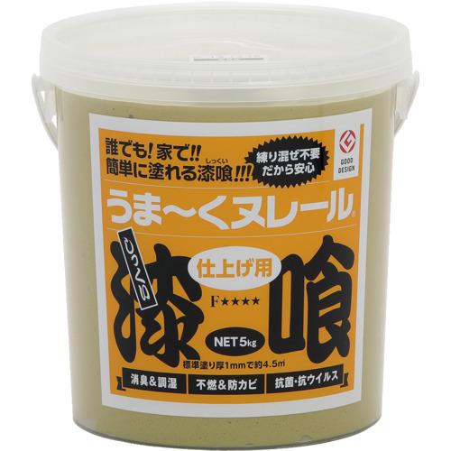 ■日本プラスター 建築・内装用壁材 漆喰うま~くヌレール 若草色 5kg〔品番:12UN09〕【7044785:0】[店頭受取不可]